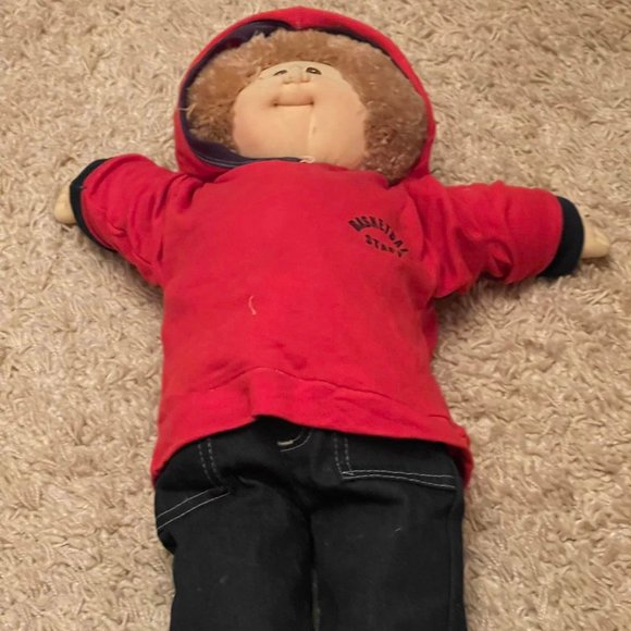 CABBAGE PATCH KIDS DOLL XAVIER ROBERTS LITTLE PEOPLE SOFT SCULPTURE BOY VINTAGE - Picture 4 of 12